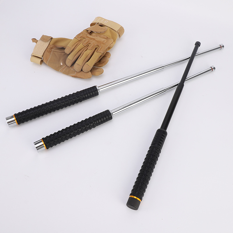 廠家直供機(jī)械甩棍防身棍便攜執(zhí)勤防身甩棍車(chē)載三節(jié)棍破窗甩棍
